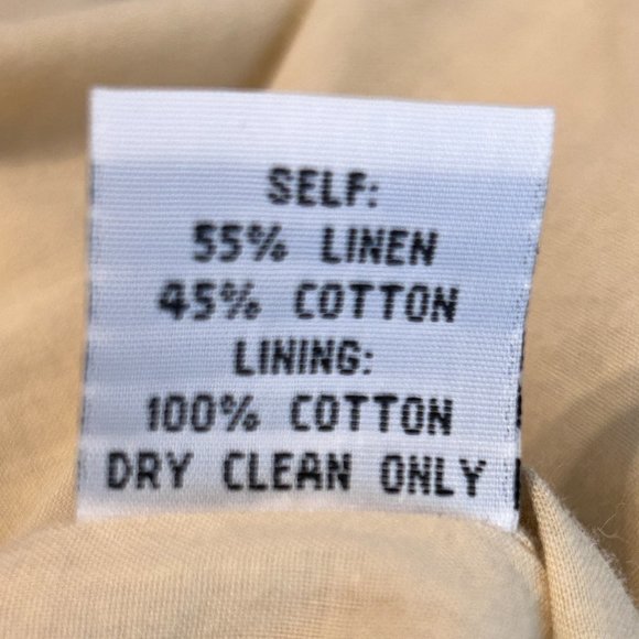 Lapis Dress Pink Green Polka Dot Fit and Flare Size Medium Linen Blend 50s style - Picture 6 of 14